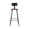 Set of 2 Artiss Bar Stools Pinewood Metal - Black and Wood Deals499