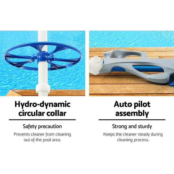 Swimming Pool Cleaner Floor Climb Wall Automatic Vacuum 10M Hose Deals499