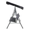 Swing Chair Outdoor Furniture Hanging Chairs Hammock 3 Seater Canopy Garden Bench Seat Patio Gardeon Lounger Cushion Backyard Park Black Gardeon