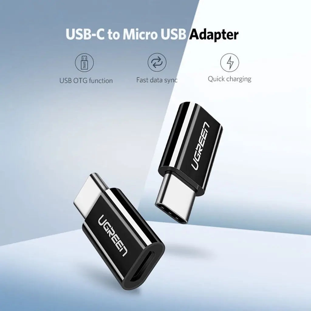 UGREEN Type-C to Micro USB OTG Adapter (Black) - 30391 Deals499