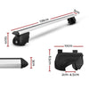 Universal Car Roof Rack 1390mm Upgraded Holder Cross Bars Aluminium Silver Adjustable Car 90kgs load Carrier Deals499