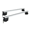Universal Car Roof Rack 1390mm Upgraded Holder Cross Bars Aluminium Silver Adjustable Car 90kgs load Carrier Deals499
