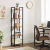 VASAGLE 5-Tier Bookshelf Storage Rack with Steel Frame for Living Room Office Study Hallway Industrial Style Rustic Brown and Black LLS100B01 Deals499
