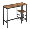 VASAGLE Bar Table with Wine Glass Holder and Bottle Rack LBT013B01 Deals499