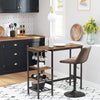 VASAGLE Bar Table with Wine Glass Holder and Bottle Rack LBT013B01 Deals499