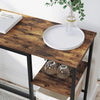 VASAGLE Bar Table with Wine Glass Holder and Bottle Rack LBT013B01 Deals499