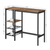 VASAGLE Bar Table with Wine Glass Holder and Bottle Rack LBT013B01 Deals499