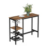 VASAGLE Bar Table with Wine Glass Holder and Bottle Rack LBT013B01 Deals499