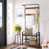 VASAGLE Coat Rack Stand Height 183 cm Rustic Brown and Black HSR40B Deals499