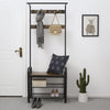 VASAGLE Coat Rack Stand Height 183 cm Rustic Brown and Black HSR40B Deals499