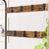 VASAGLE Coat Rack Stand Height 183 cm Rustic Brown and Black HSR40B Deals499