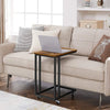 VASAGLE End Table Side Table Coffee Table with Steel Frame and Castors Rustic Brown and Black LNT50X Deals499