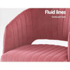 Velvet Office Chair Executive Computer Chair Adjustable Armchair Work Study Pink Deals499