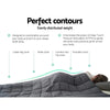 Weighted Blanket Kids 2.3KG Heavy Gravity Blankets Microfibre Cover Comfort Calming Deep Relax Better Sleep Grey Giselle