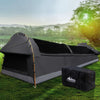Weisshorn Camping Swags King Single Swag Canvas Tent Deluxe Dark Grey Large Deals499
