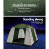 Weisshorn Instant Up Camping Tent 6 Person Pop up Tents Family Hiking Dome Deals499