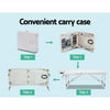 Zenses 75cm Wide Portable Aluminium Massage Table Two Fold Treatment Beauty Therapy White Deals499