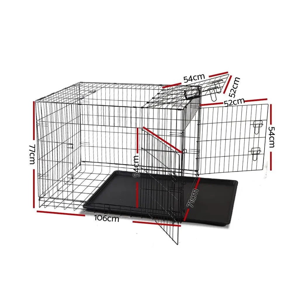 i.Pet 42inch Pet Cage - Black Deals499