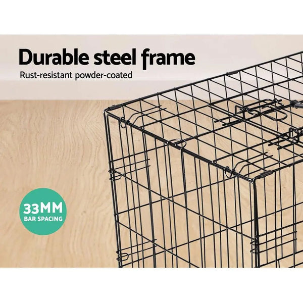 i.Pet 42inch Pet Cage - Black Deals499