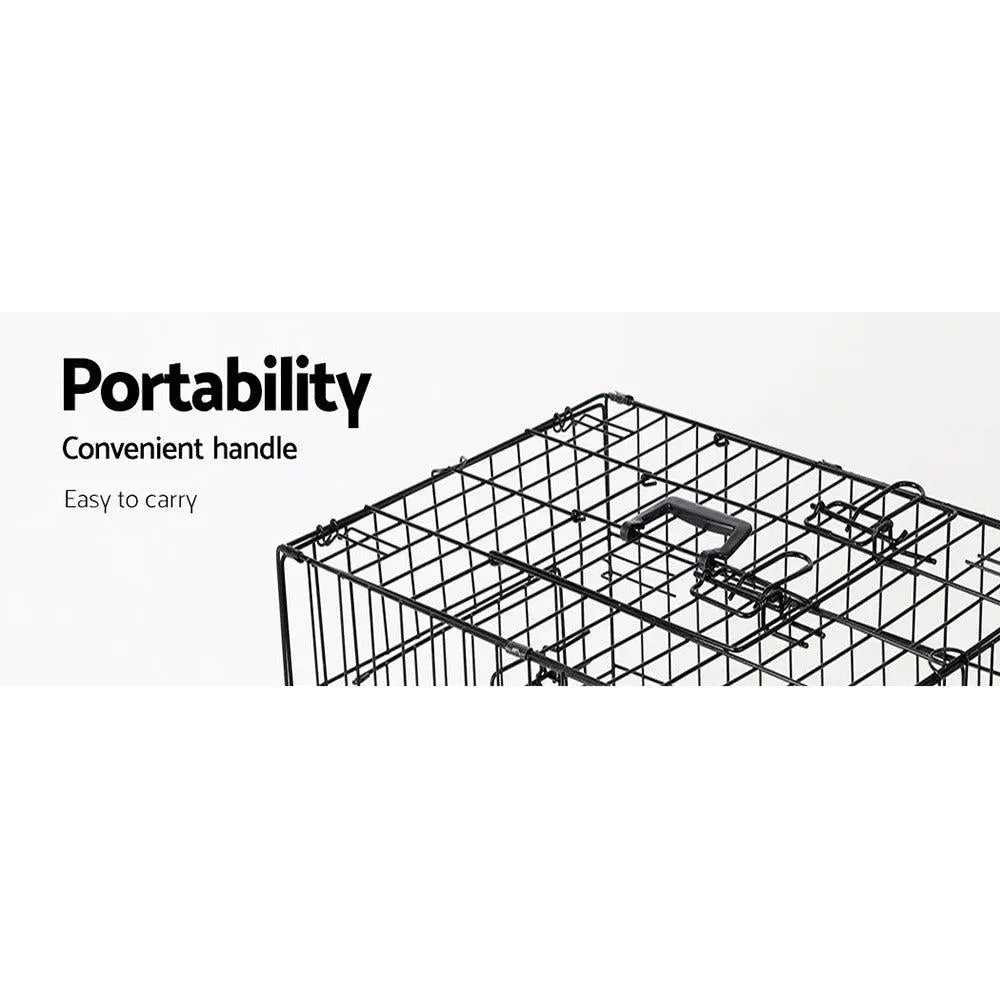 i.Pet 42inch Pet Cage - Black Deals499
