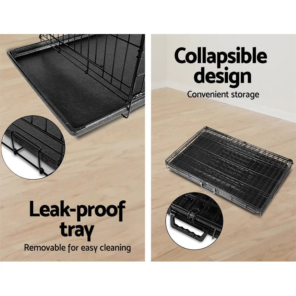 i.Pet 42inch Pet Cage - Black Deals499