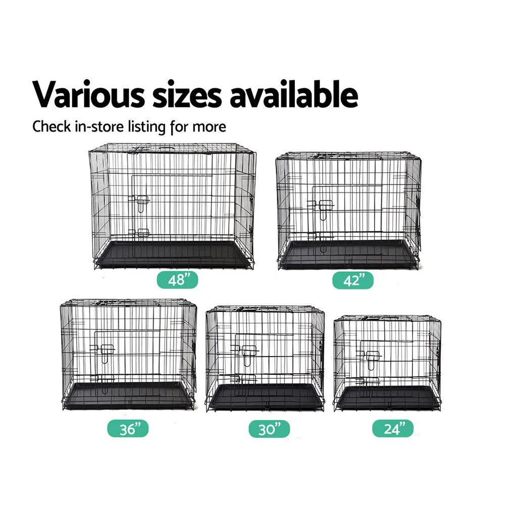 i.Pet 42inch Pet Cage - Black Deals499