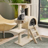 i.Pet Cat Tree 100cm Trees Scratching Post Scratcher Tower Condo House Furniture Wood Beige Deals499
