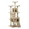 i.Pet Cat Tree 180cm Trees Scratching Post Scratcher Tower Condo House Furniture Wood Beige Deals499