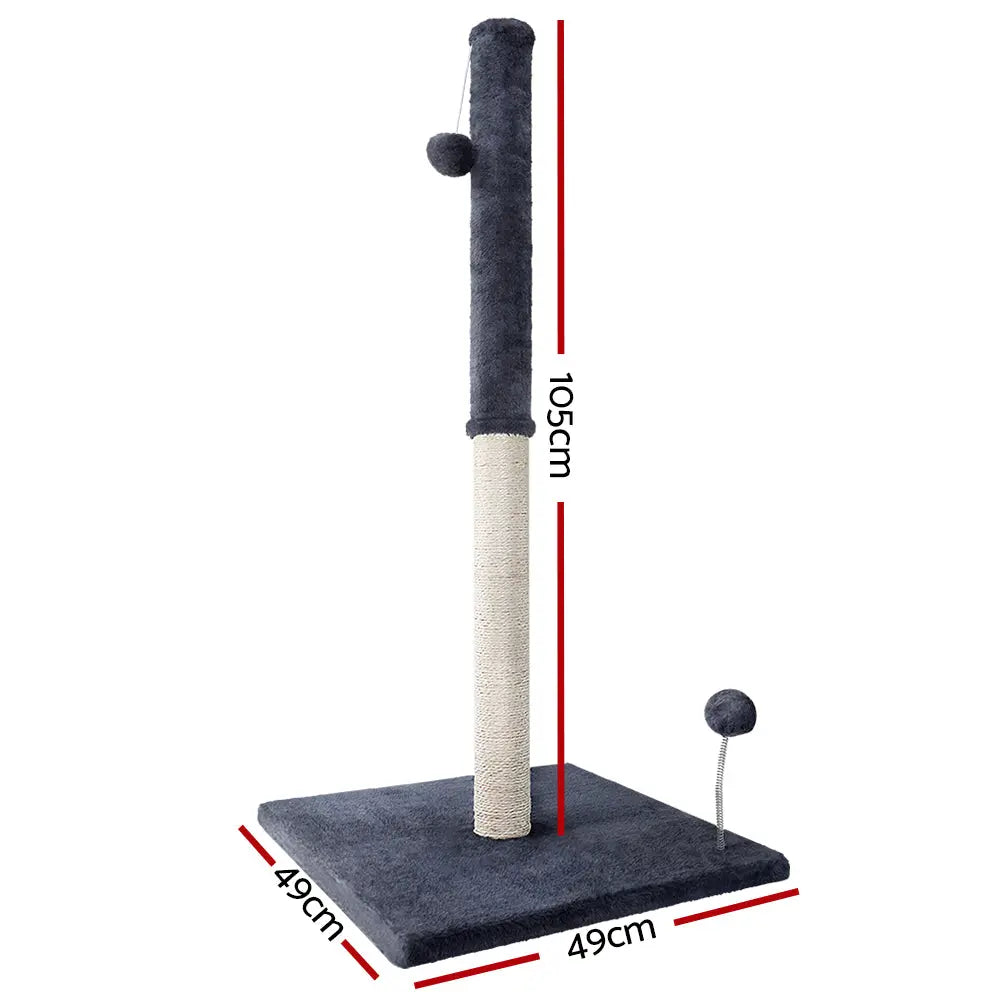 i.Pet Cat Tree Scratching Post Scratcher Tower Condo House Hanging toys Grey 105cm Deals499