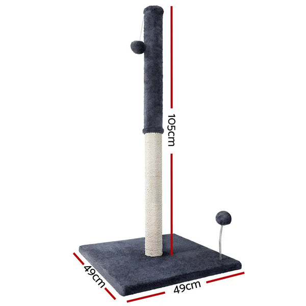 i.Pet Cat Tree Scratching Post Scratcher Tower Condo House Hanging toys Grey 105cm Deals499