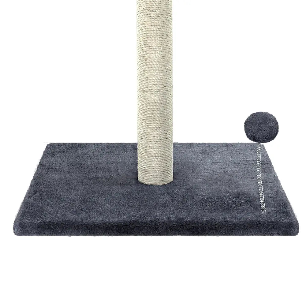 i.Pet Cat Tree Scratching Post Scratcher Tower Condo House Hanging toys Grey 105cm Deals499