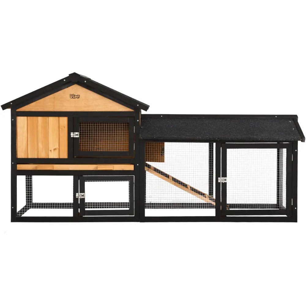 i.Pet Chicken Coop Rabbit Hutch Wooden Cage Pet Hutch 165cm x 52cm x 86cm from Deals499 at Deals499