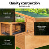i.Pet Rabbit Hutch Wooden Cage Pet hutch Chicken Coop 91.5cm x 46cm x 116.5cm Deals499