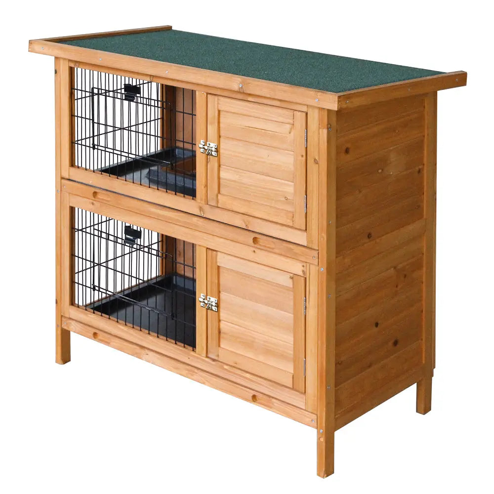i.Pet Rabbit Hutch Wooden Chicken Coop Pet Hutch 82cm x 91.5cm x 45cm Deals499