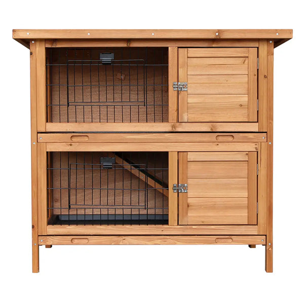 i.Pet Rabbit Hutch Wooden Chicken Coop Pet Hutch 82cm x 91.5cm x 45cm Deals499