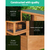 i.Pet Rabbit Hutch Wooden Chicken Coop Pet Hutch 82cm x 91.5cm x 45cm Deals499