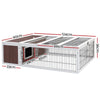 i.Pet Wooden Rabbit Hutch Chicken Coop Run Cage Habitat House Outdoor Large from Deals499 at Deals499