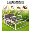 i.Pet Wooden Rabbit Hutch Chicken Coop Run Cage Habitat House Outdoor Large from Deals499 at Deals499