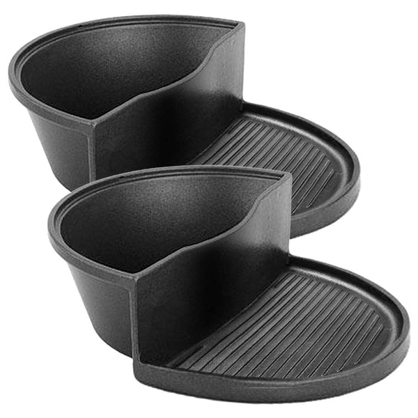 SOGA 2X 2 in 1 Cast Iron Ribbed Fry Pan Skillet Griddle BBQ and Steamboat Hot Pot Soga