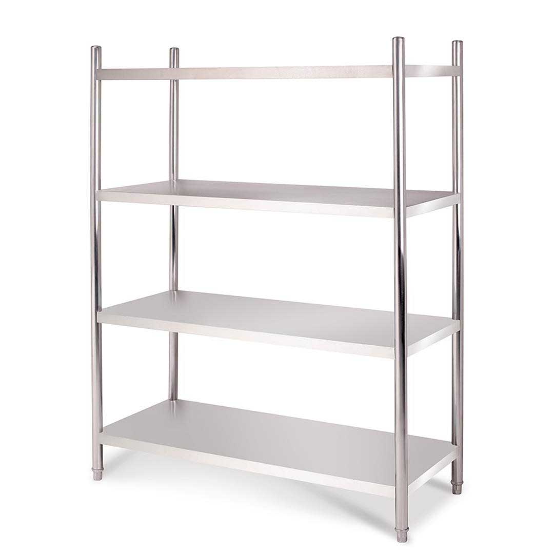 SOGA Stainless Steel 4 Tier Kitchen Shelving Unit Display Shelf Home Office 180CM Soga