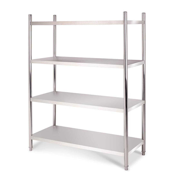 SOGA Stainless Steel 4 Tier Kitchen Shelving Unit Display Shelf Home Office 180CM Soga