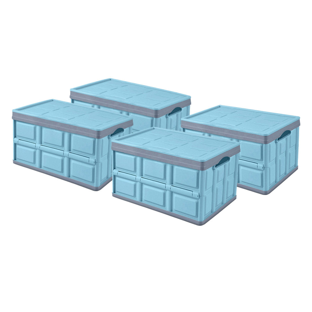 SOGA 4X 30L Collapsible Car Trunk Storage Multifunctional Foldable Box Blue Soga