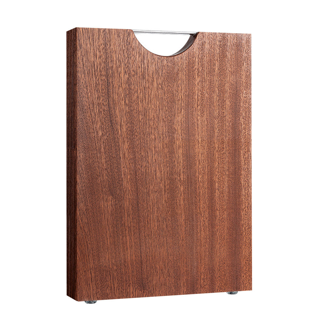 SOGA 48cm Rectangular Wooden Ebony Butcher Block Non-slip Chopping Food Serving Tray Charcuterie Board Soga