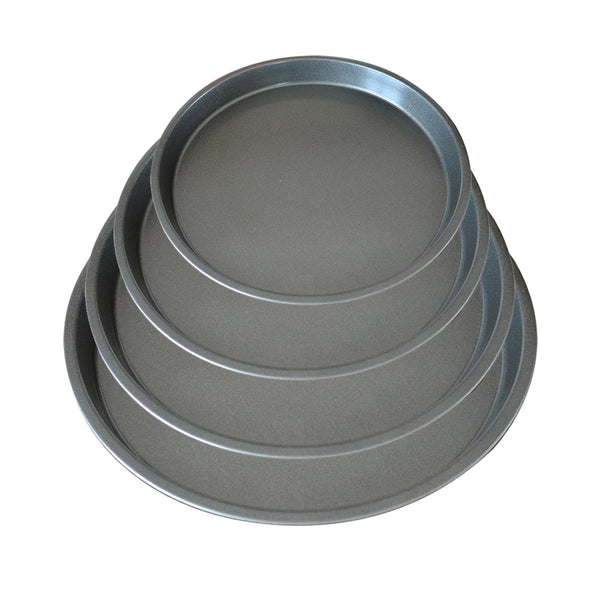 SOGA Round Black Steel Non-stick Pizza Tray Oven Baking Plate Pan Set Soga