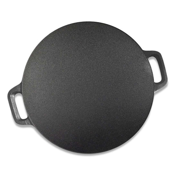 SOGA 37cm Cast Iron Induction Crepes Pan Baking Cookie Pancake Pizza Bakeware Soga