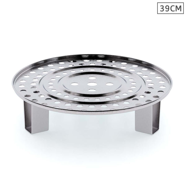 SOGA 39cm Stainless Steel Steamer Insert Stock Pot Steaming Rack Stockpot Tray Soga