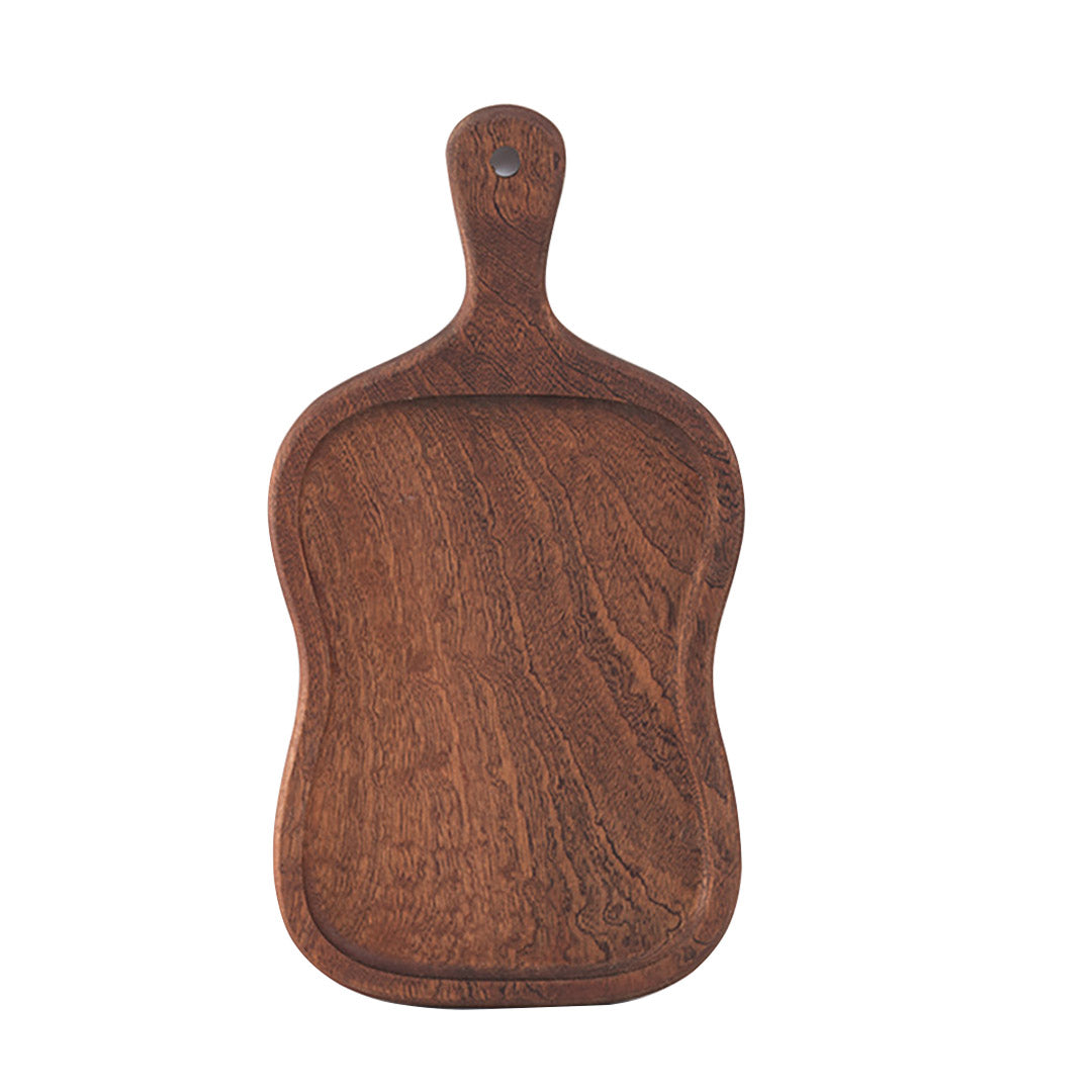 SOGA 40cm Brown Wooden Serving Tray Board Paddle with Handle Home Decor Soga