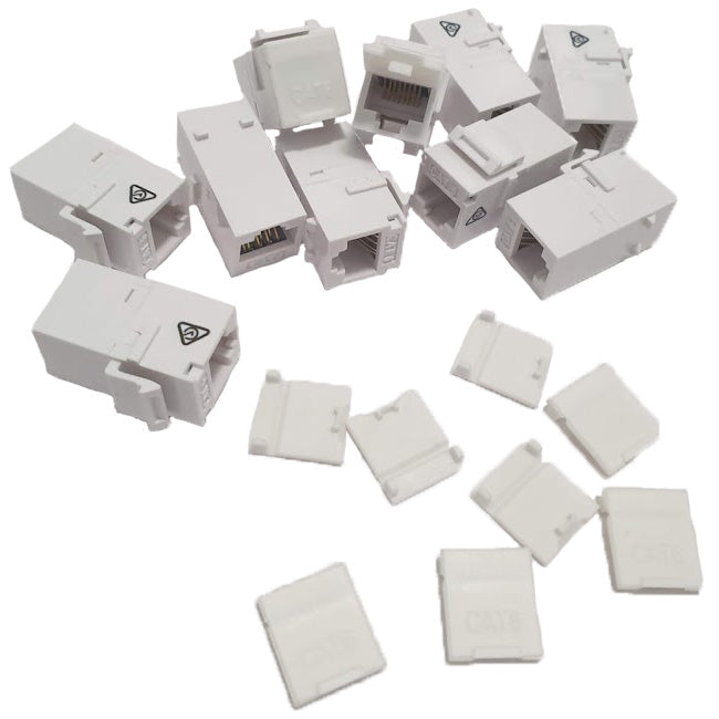 Cat 6 RJ45 Snap In Keystone Coupler. Pack of 10 Deals499