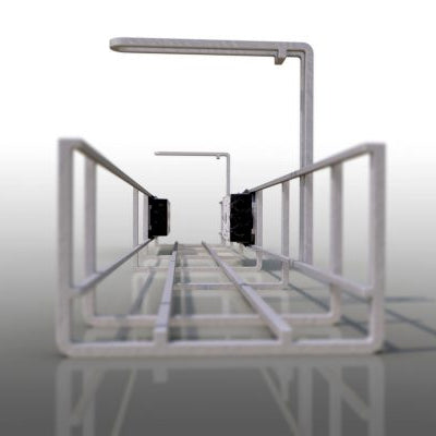 OE Elsafe Prodigy 1550 mm Single Tier Cable Management Basket White Deals499