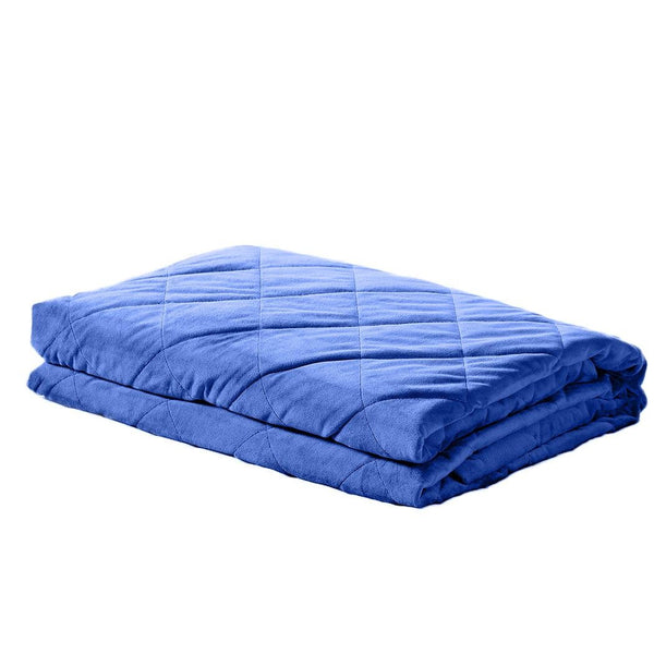 DreamZ 11KG Adults Size Anti Anxiety Weighted Blanket Gravity Blankets Blue DreamZ